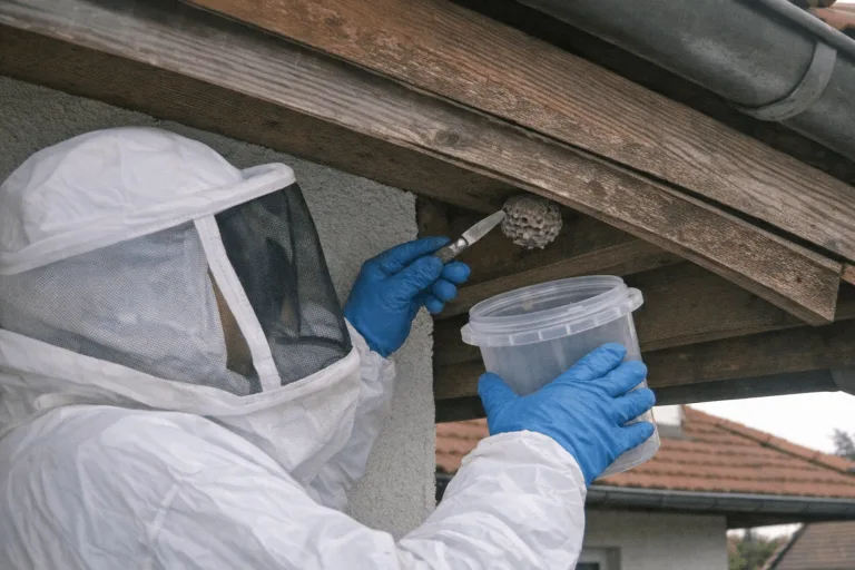 Schutzausrüstung und professionelles Equipment zur Wespenbekämpfung